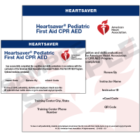 Pediatric EMSA card